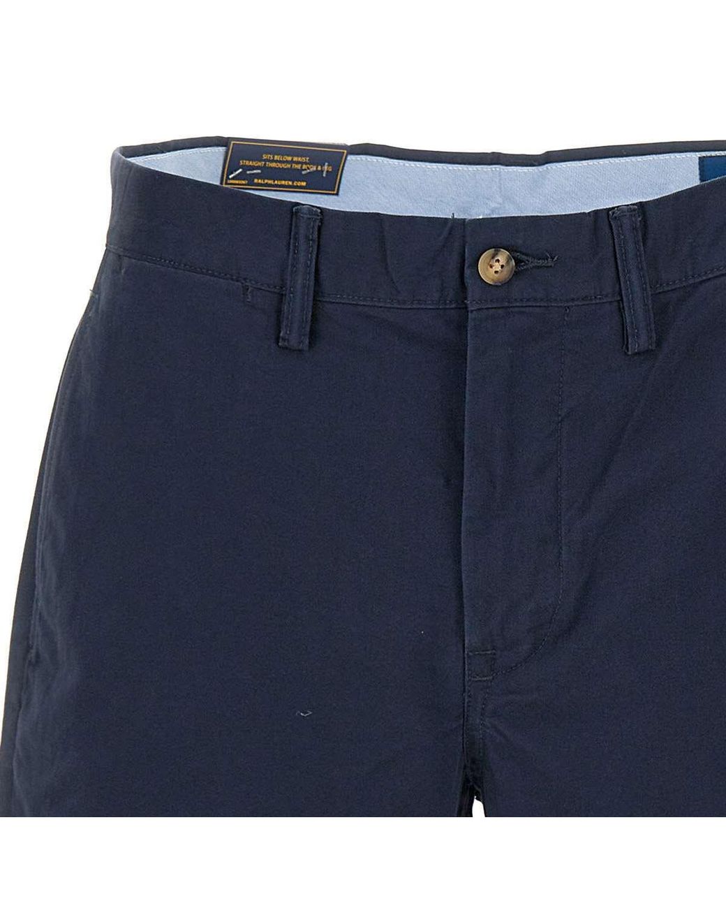 Polo Ralph Lauren Blue 8-Inch Stretch Straight Fit Chino Shorts for men