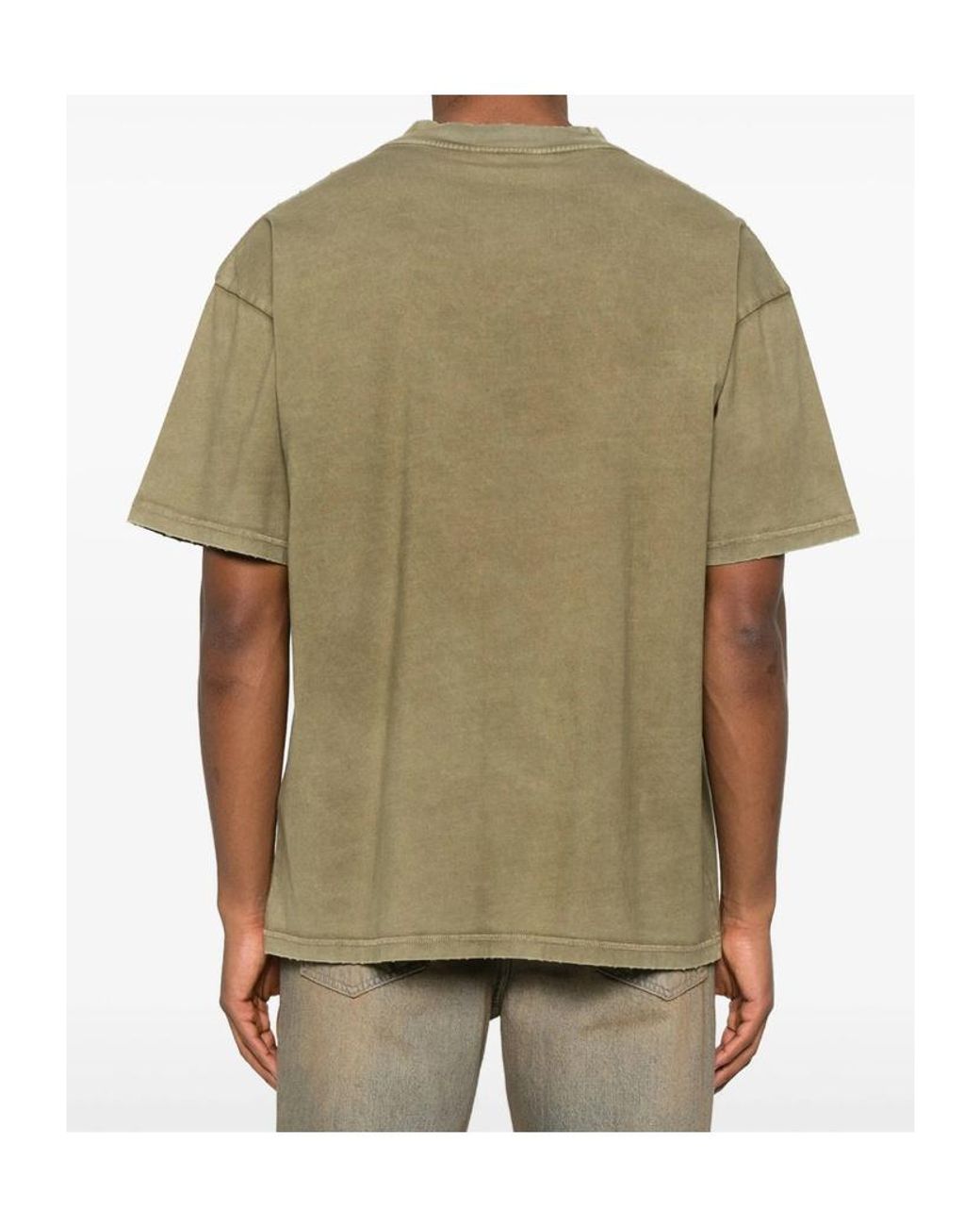 Represent Green Logo Faded T-Shirt for men