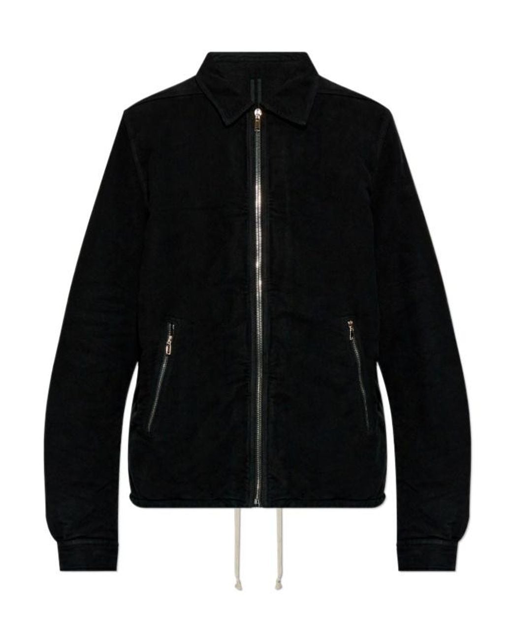 Rick Owens Black Porterville Zip-Up Jacket for men