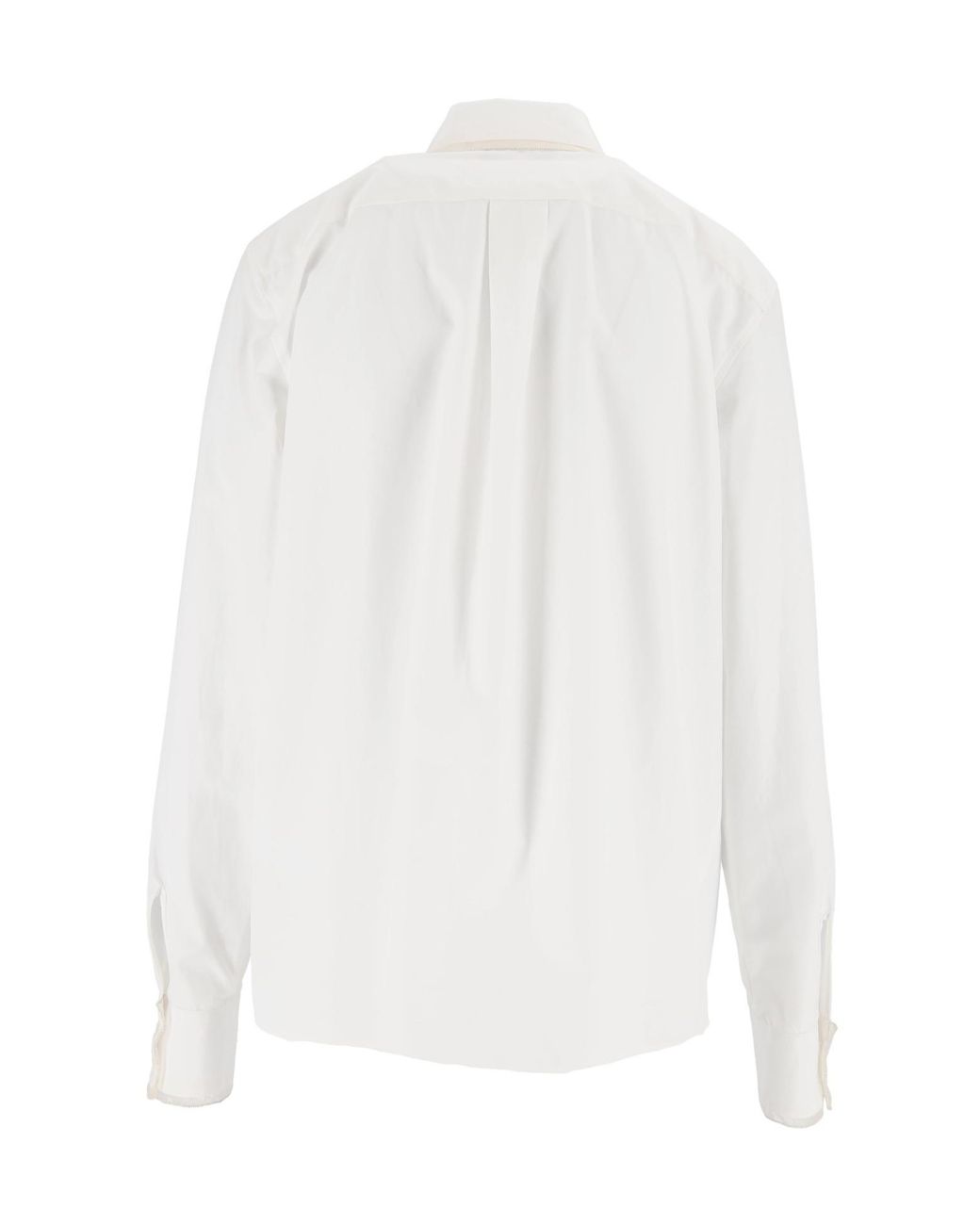 Fabiana Filippi White Button-Up Long-Sleeved Shirt