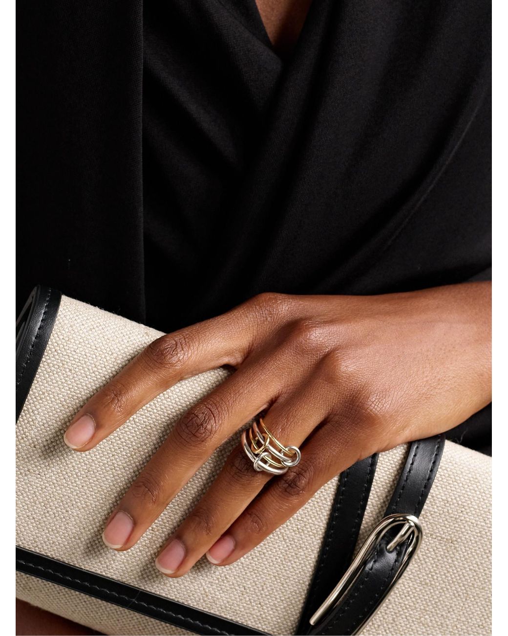 Spinelli Kilcollin White 18K And Pisces Four Link Ring