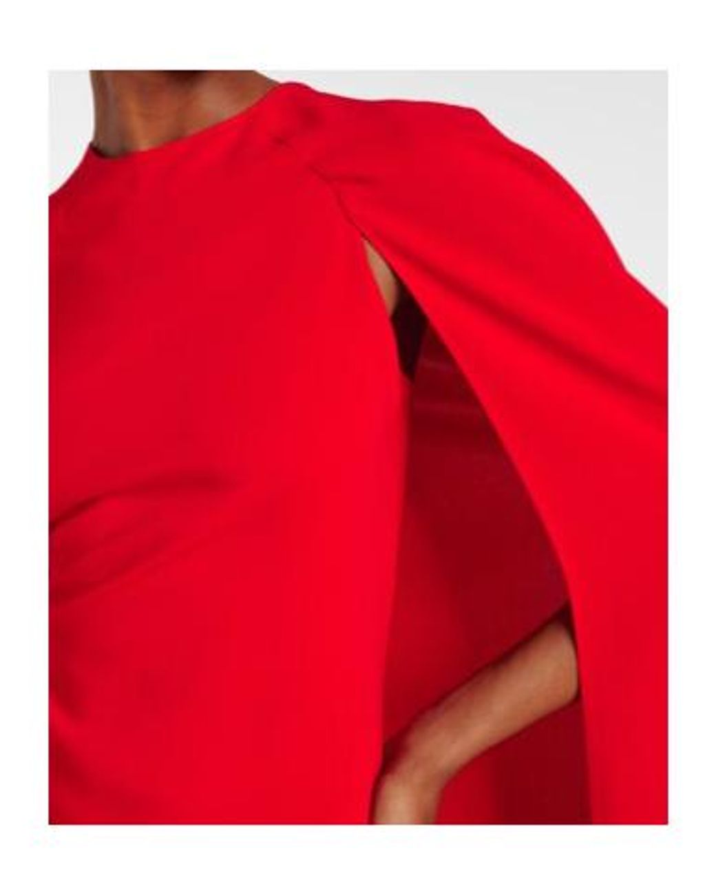 Stella McCartney Red Caped Midi Dress
