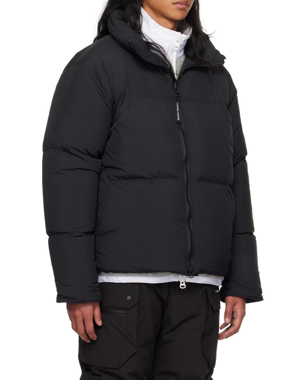 Canada Goose Black Lawrence Zip-Up Padded Parka for men