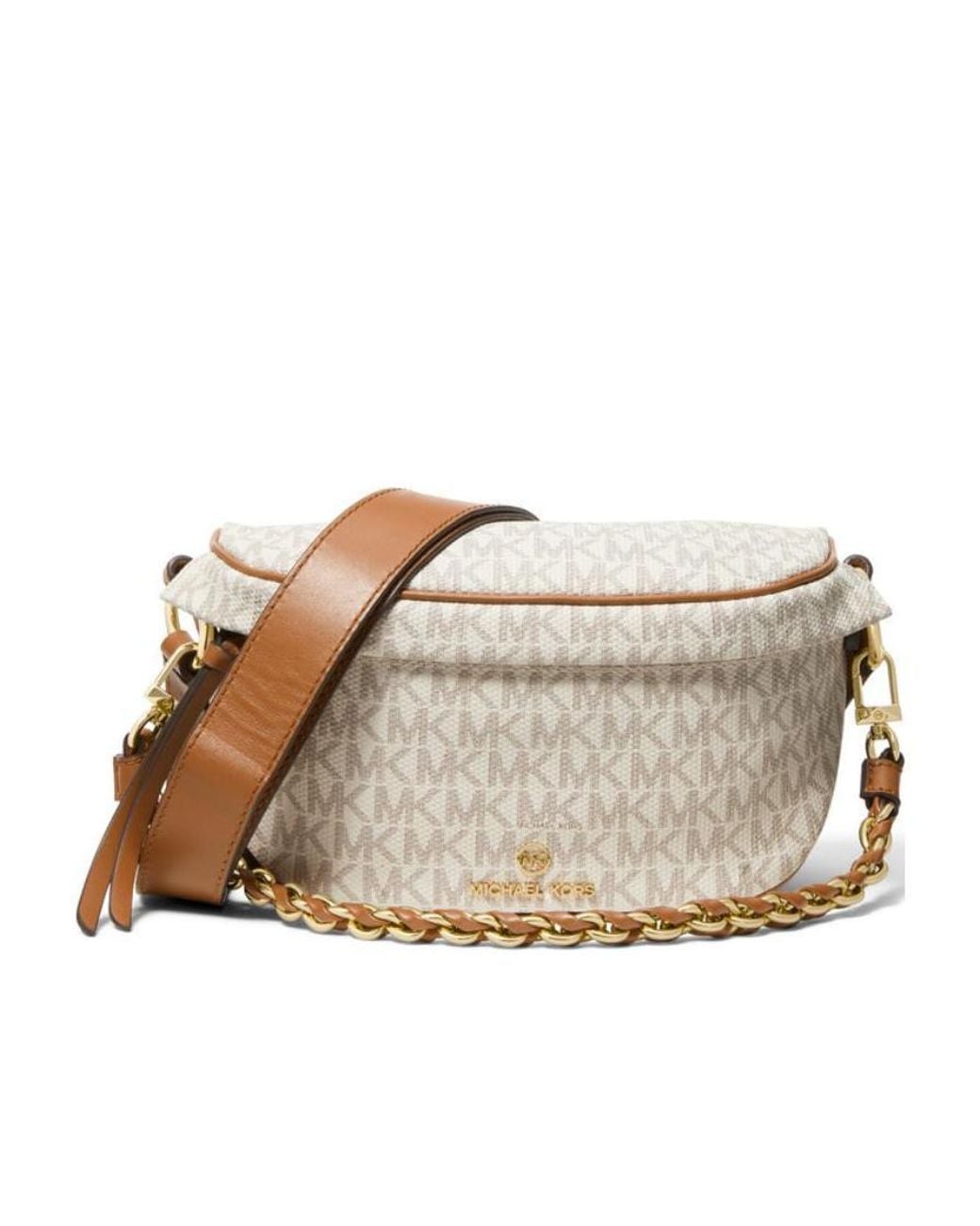 Michael Kors Natural Slater Logo-Print Belt Bag