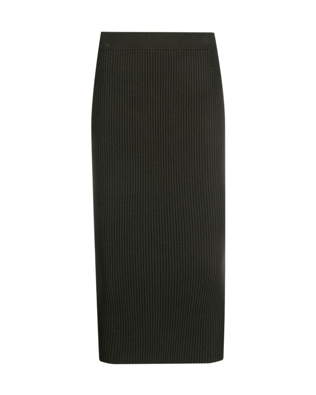 P.A.R.O.S.H. Black Ribbed Skirt
