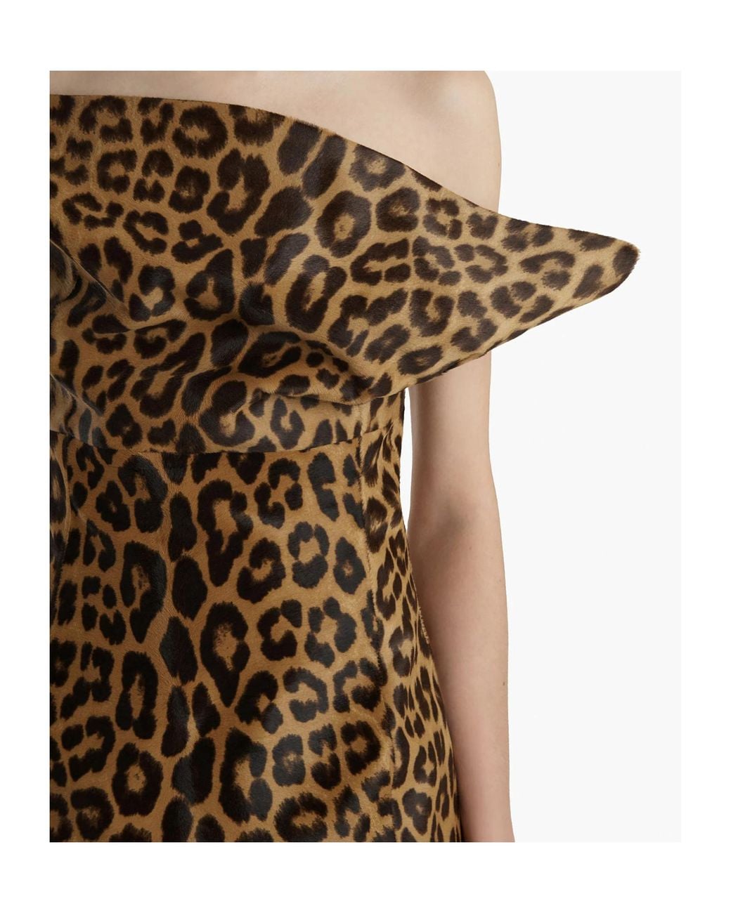 Khaite Brown Corinne Leopard Printed Top