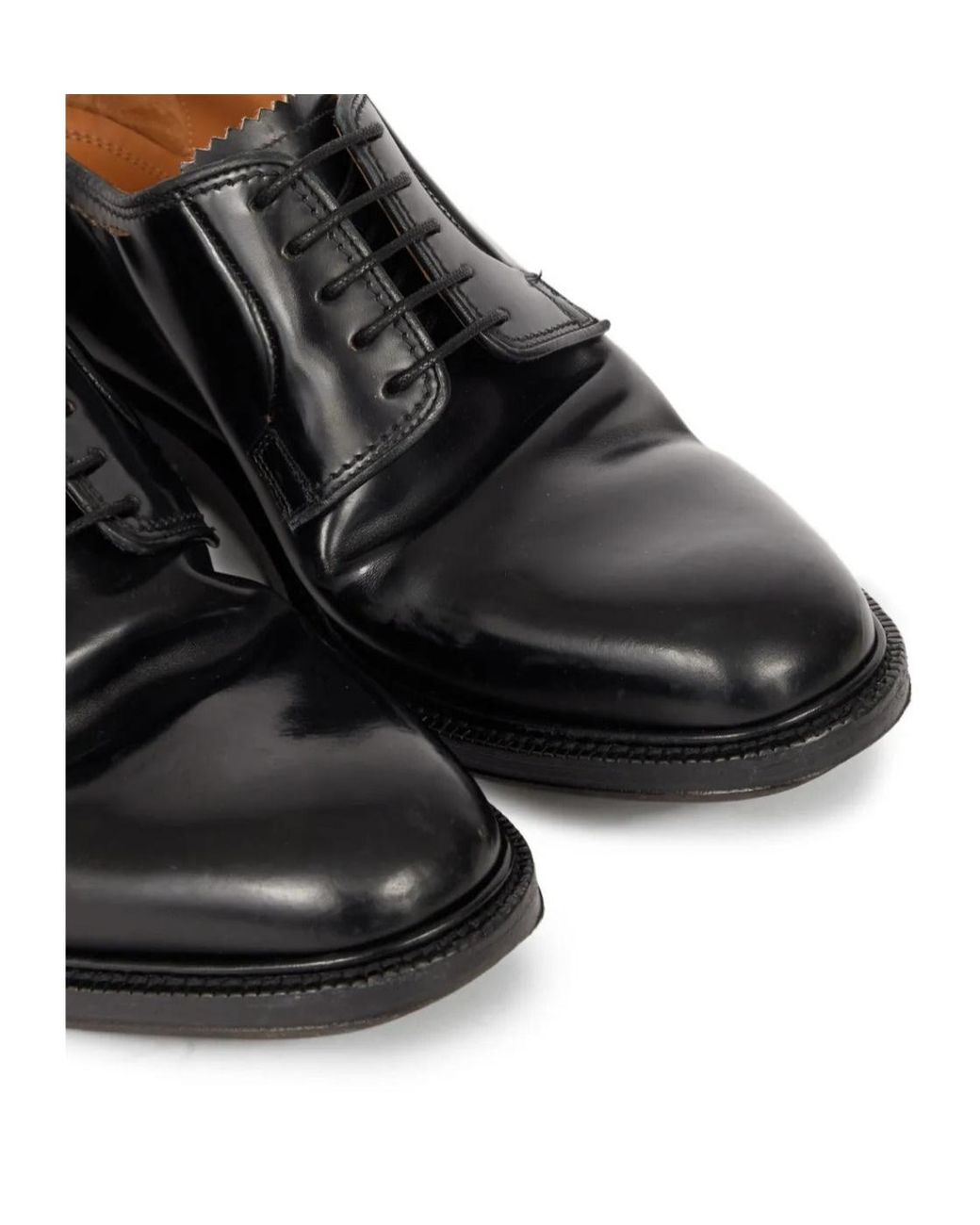 Maison Margiela Brown Cut Round Toe Lace-Up Shoes