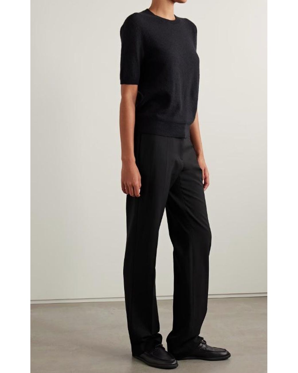 The Row Black Hiram Tailored Pants