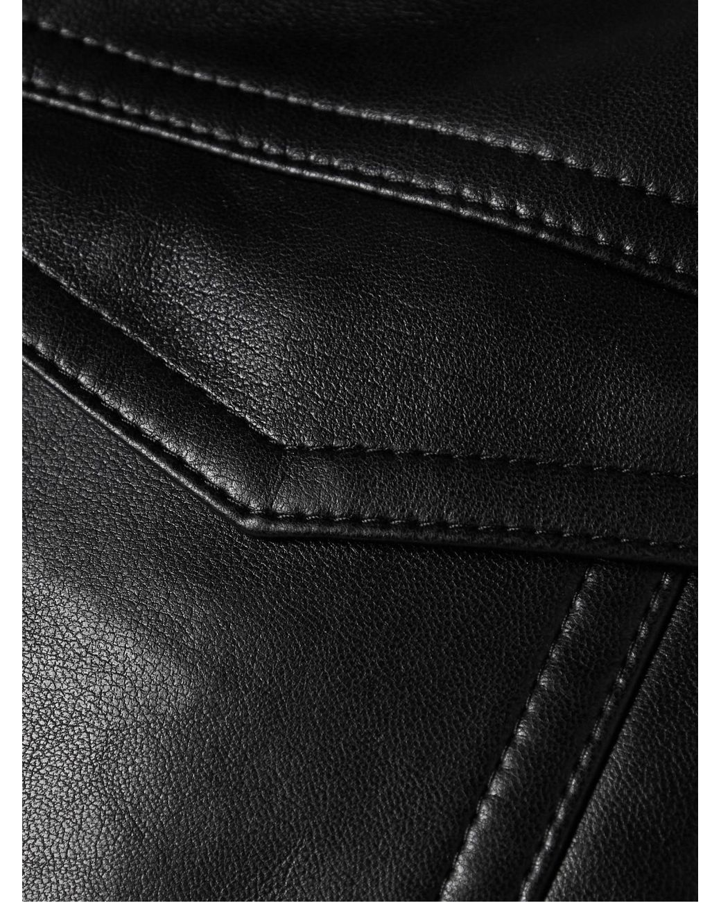 Nanushka Black Rocio Faux-Leather Jacket