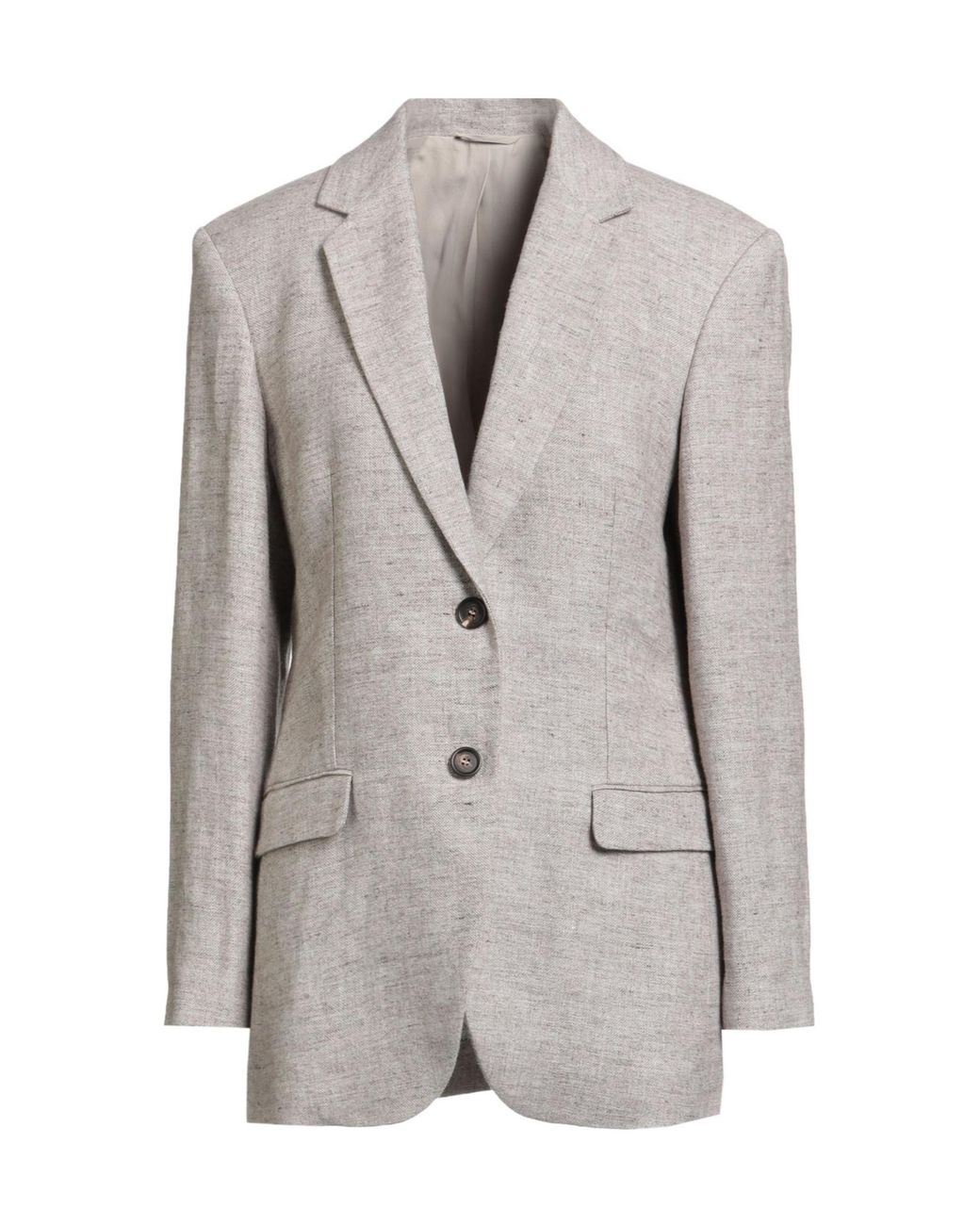 Brunello Cucinelli Gray Linen Blazer