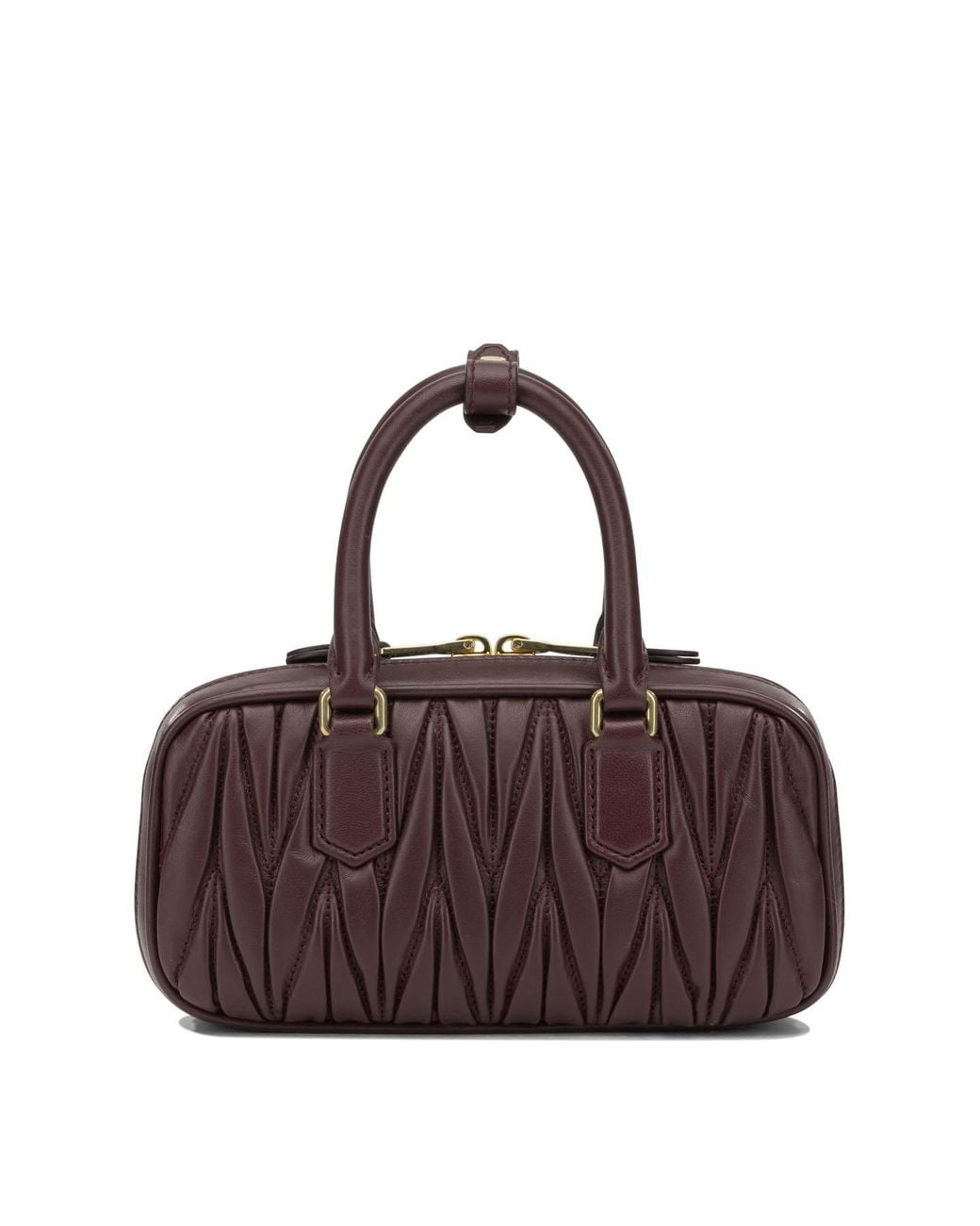 Miu Miu Brown Mini Leather Tote Bag