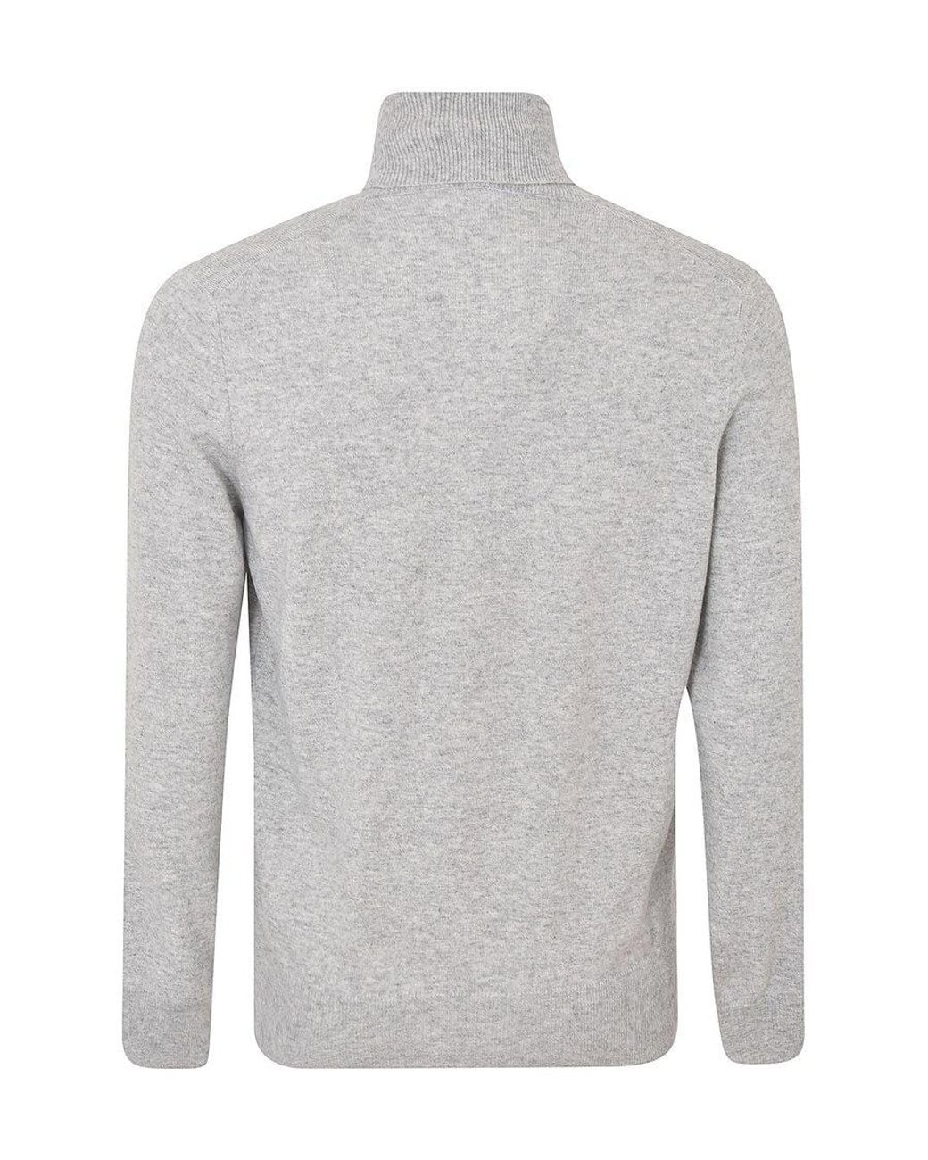 Brunello Cucinelli Gray Turtleneck Jumper for men