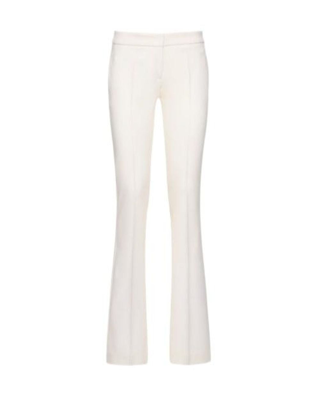 Blumarine White Logo Details Casual Pants