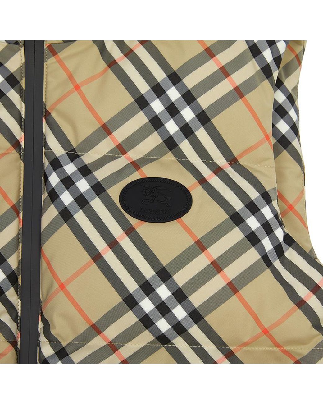 Burberry Metallic Check Puffer Gilet