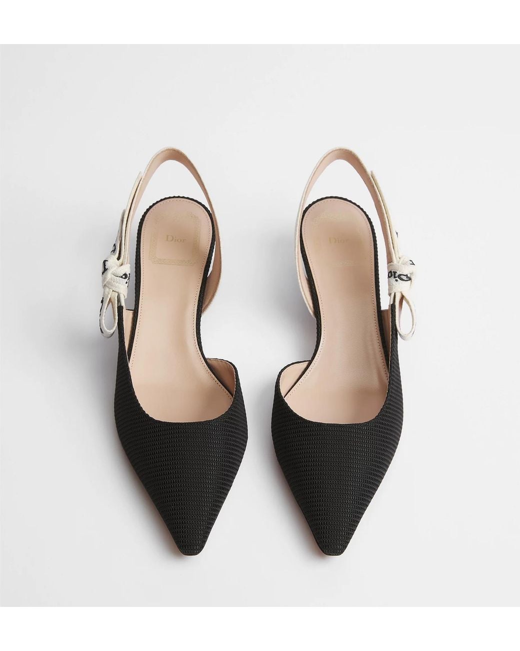 Dior Multicolor Slingback Kitten Heel Flat Shoes