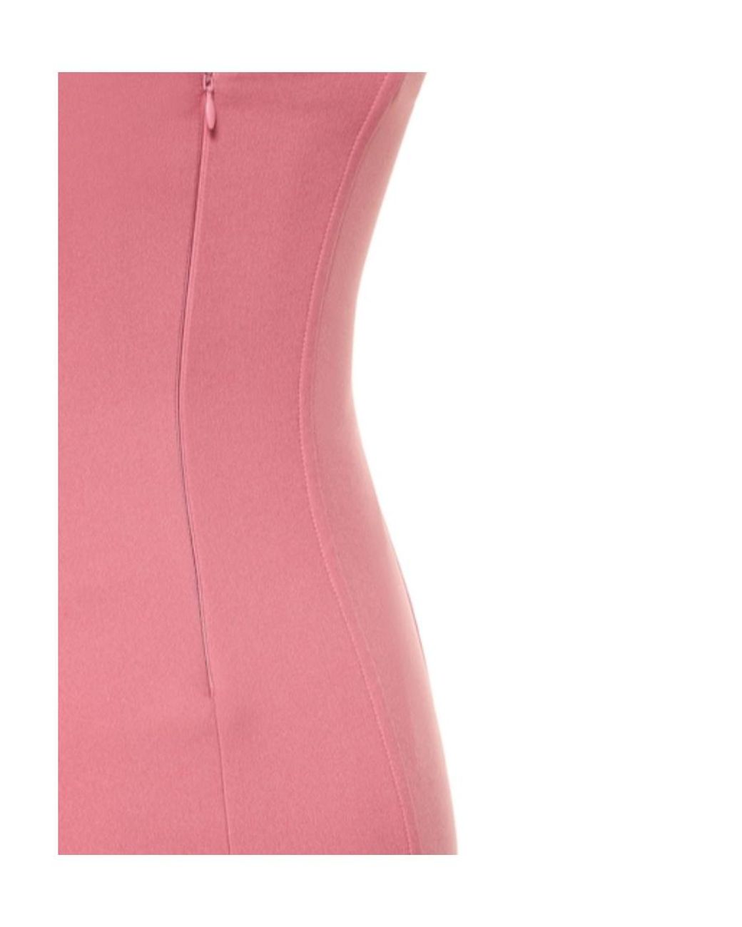 Blumarine Pink Flower Detail Crepe Mini Dress