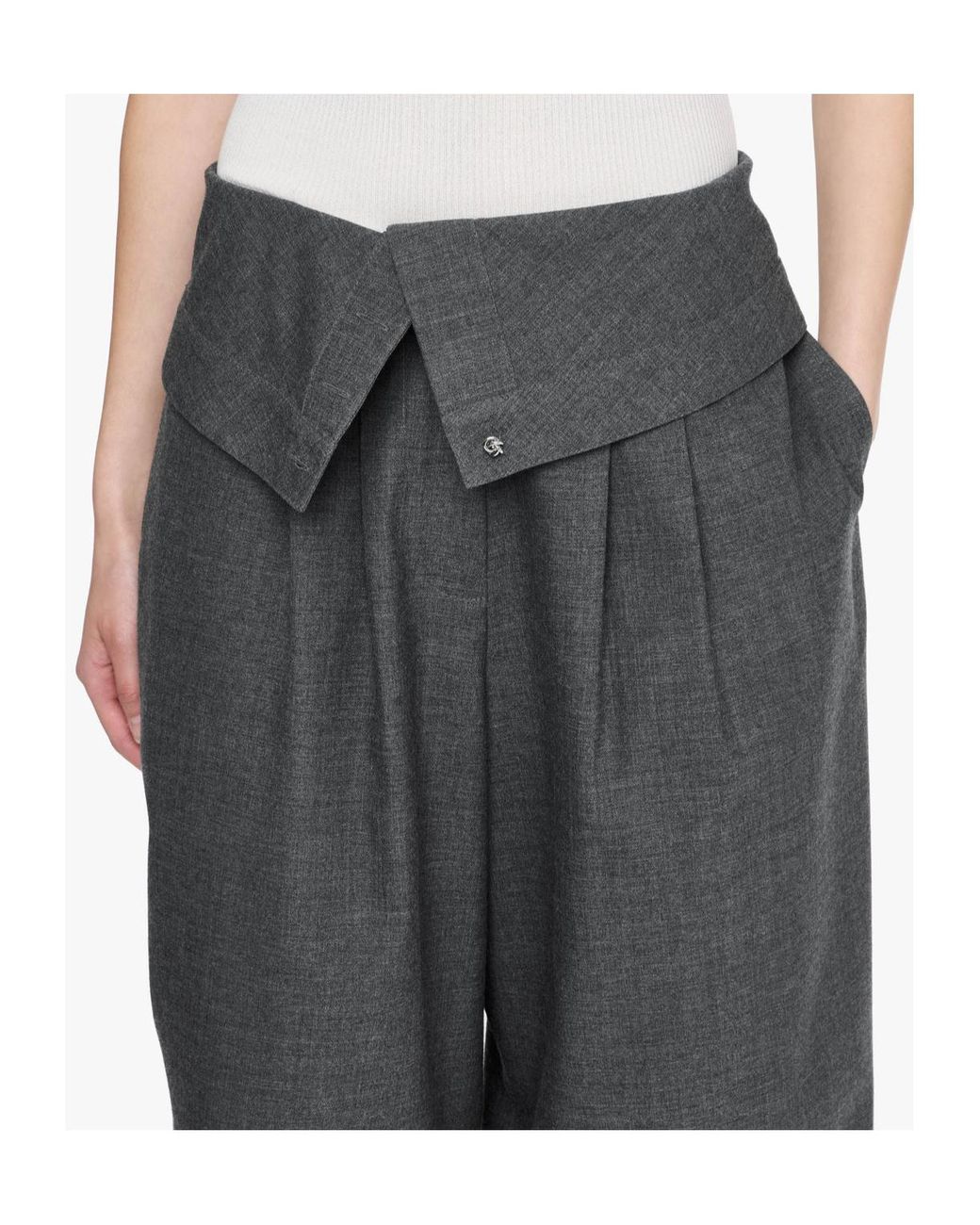 J.W. Anderson Gray Jw Anderson Fold Over Trousers