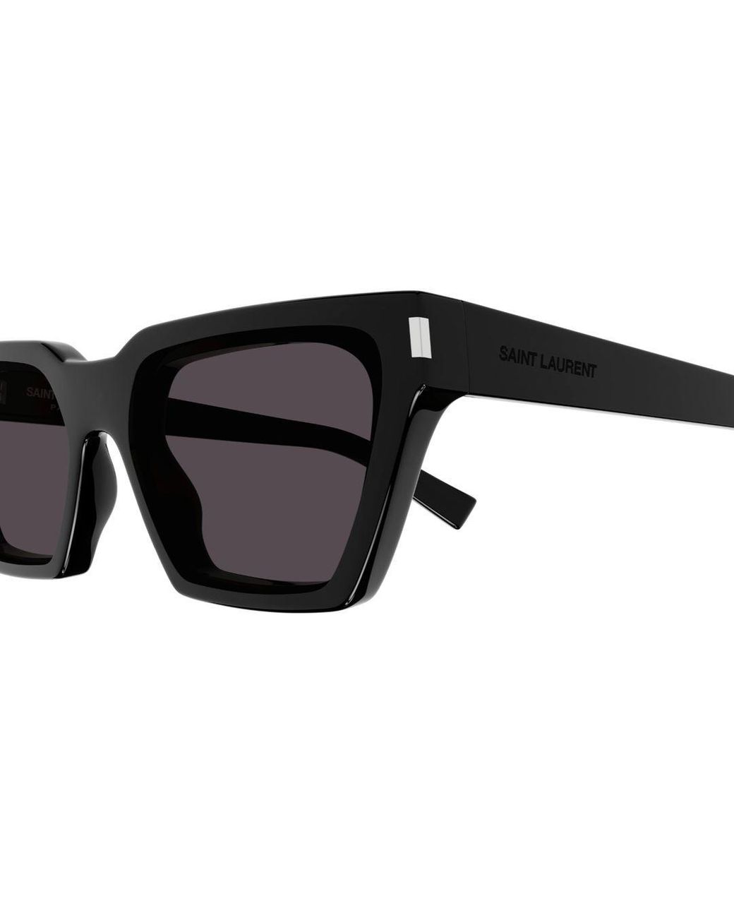 Saint Laurent Black Eyewear Calista Rectangular Sunglasses