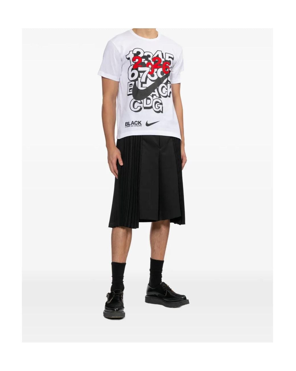 Comme des Garçons White Graphic-Print T-Shirt for men