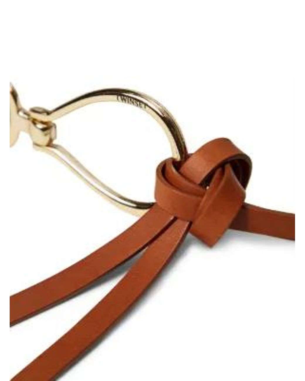 Twinset Brown Knot-Detail Belt