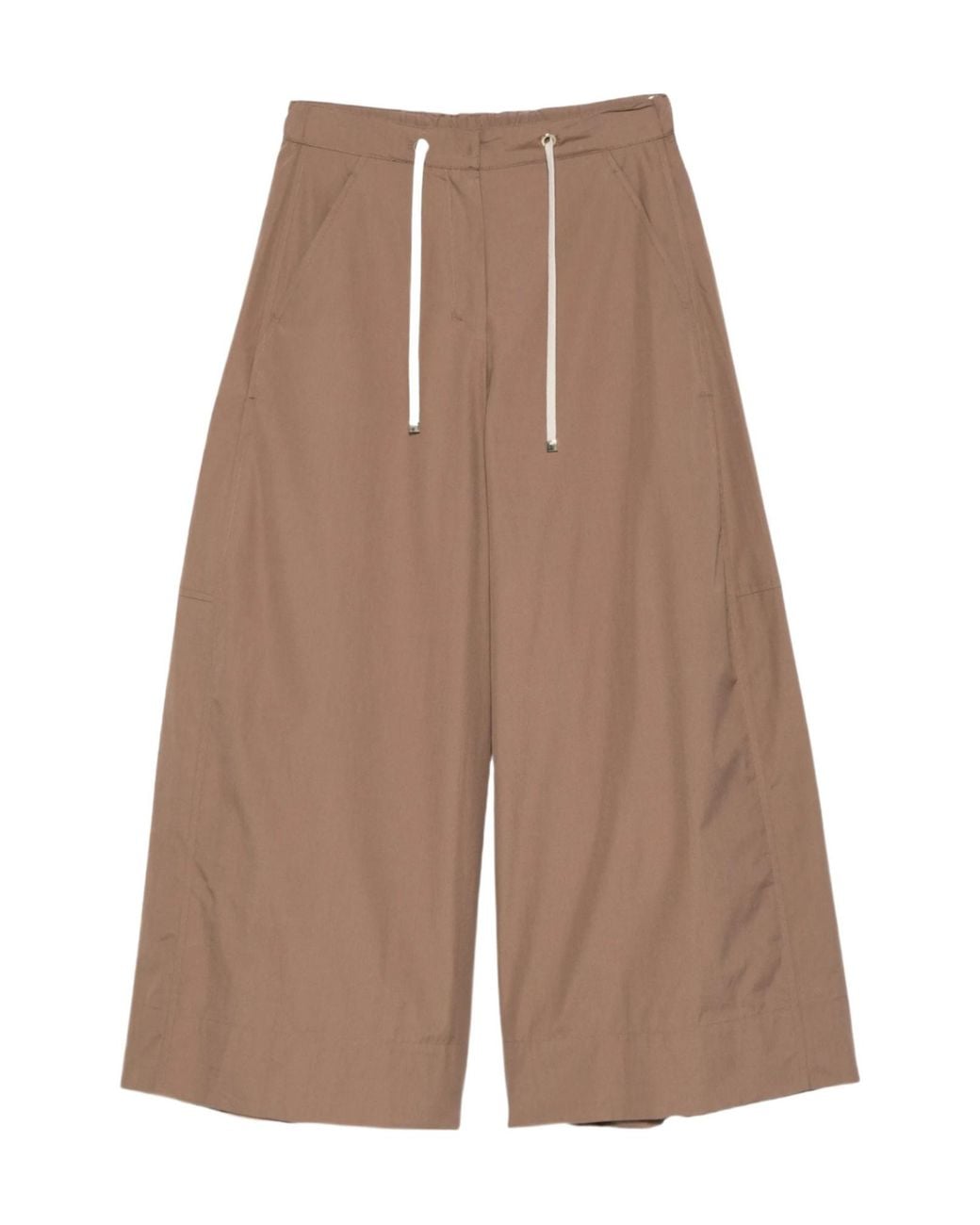 Max Mara Brown Drawstring Casual Pants
