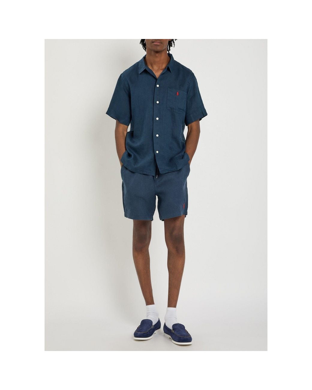 Polo Ralph Lauren Blue Short-Sleeve Relaxed-Fit Shirt for men