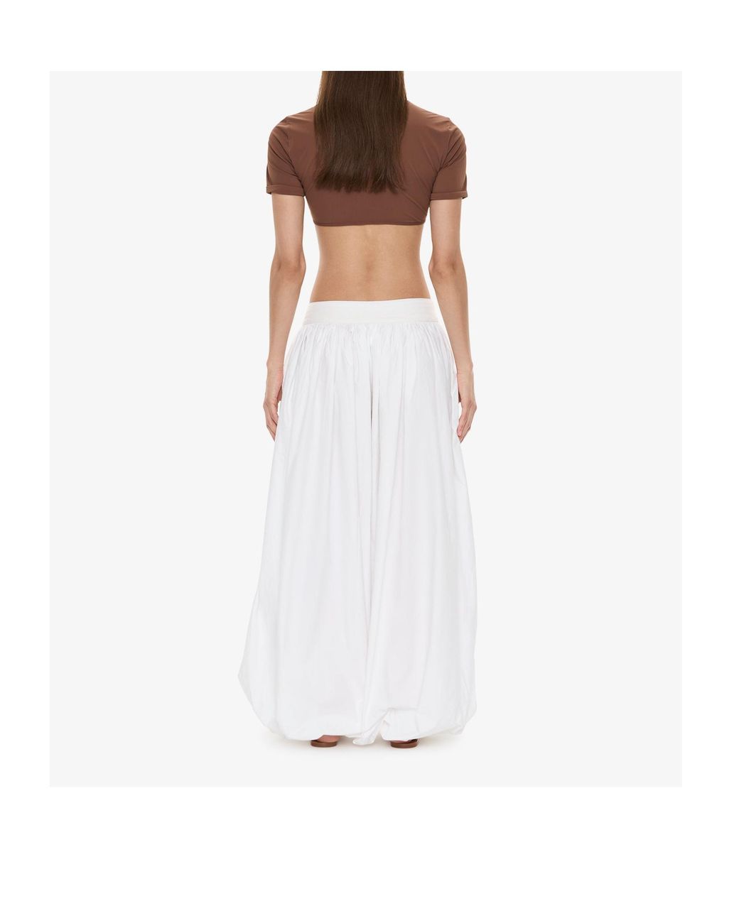 Christopher Esber White U-Prong Ruched Top