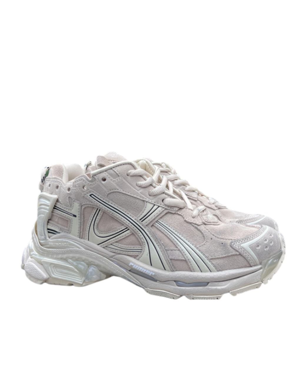 Balenciaga Gray Runner Lace-Up Sneakers for men