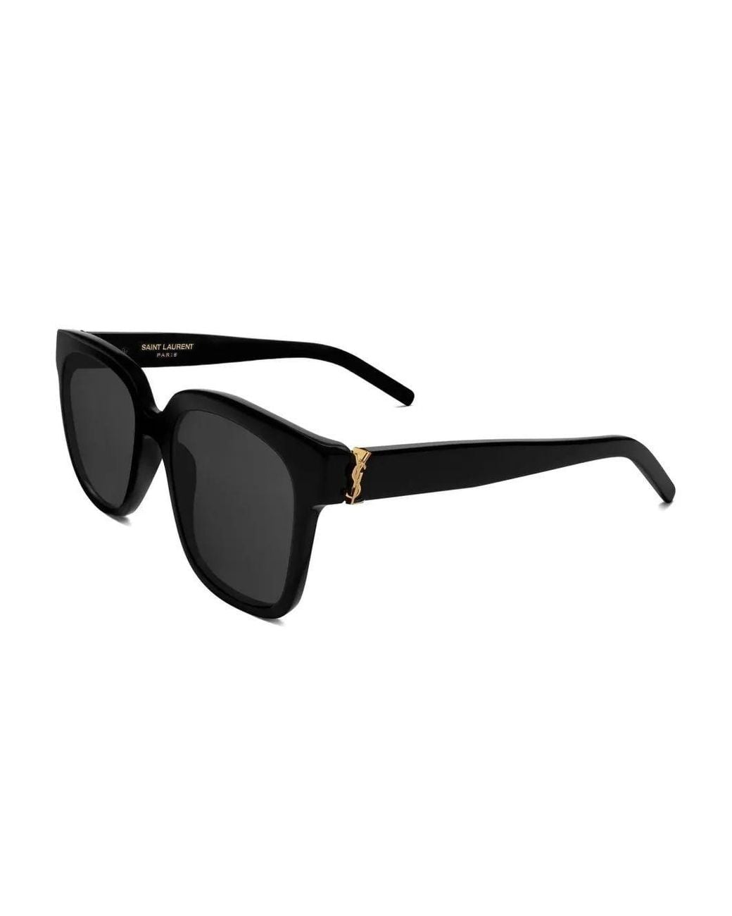 Saint Laurent Black Square-Frame Sunglasses for men