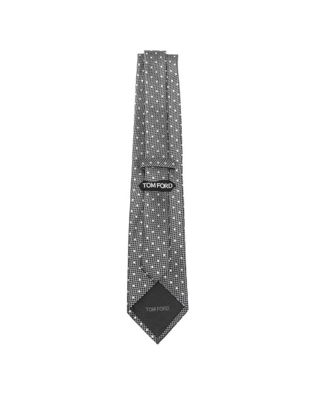 Tom Ford White Patterned Tie for men