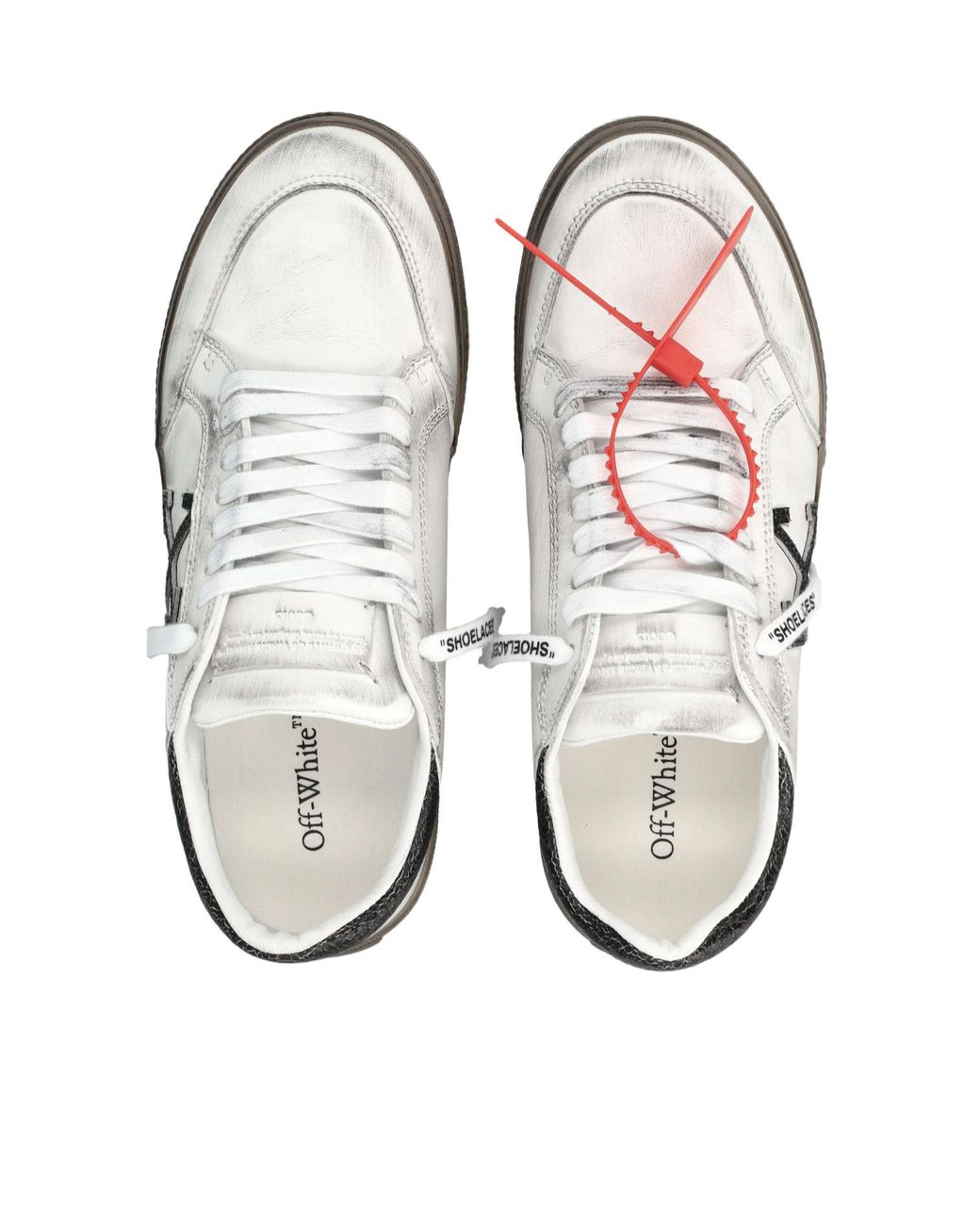 Off-White c/o Virgil Abloh White Vulc Low Vintage Lace-Up Sneakers for men
