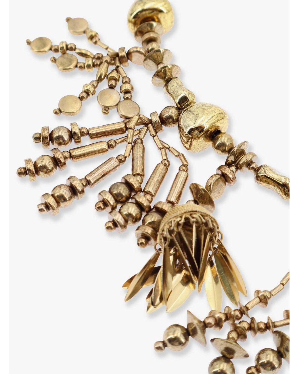 Dries Van Noten Metallic Tassel Pendant Necklace