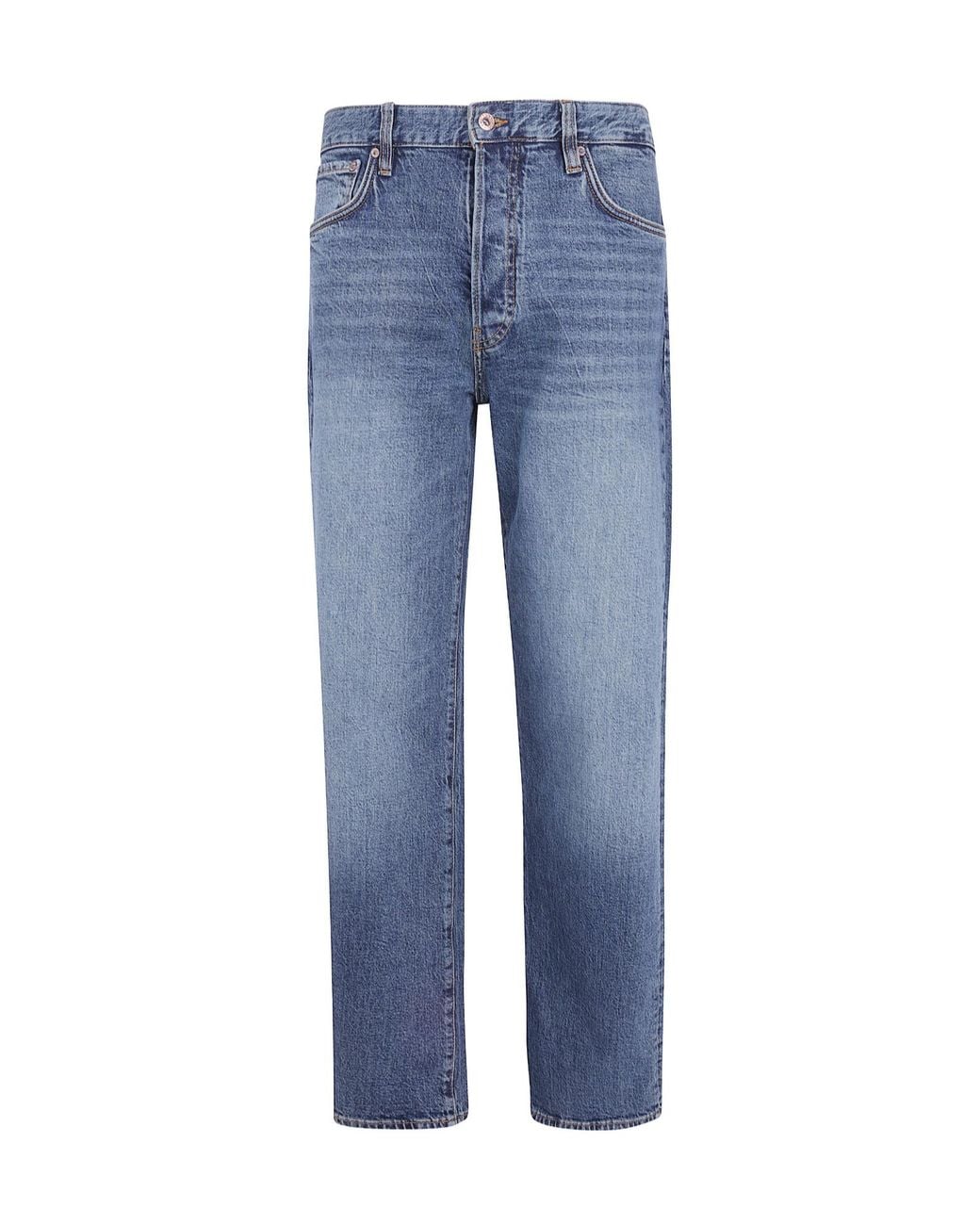 Emporio Armani Blue Straight-Leg Jeans for men
