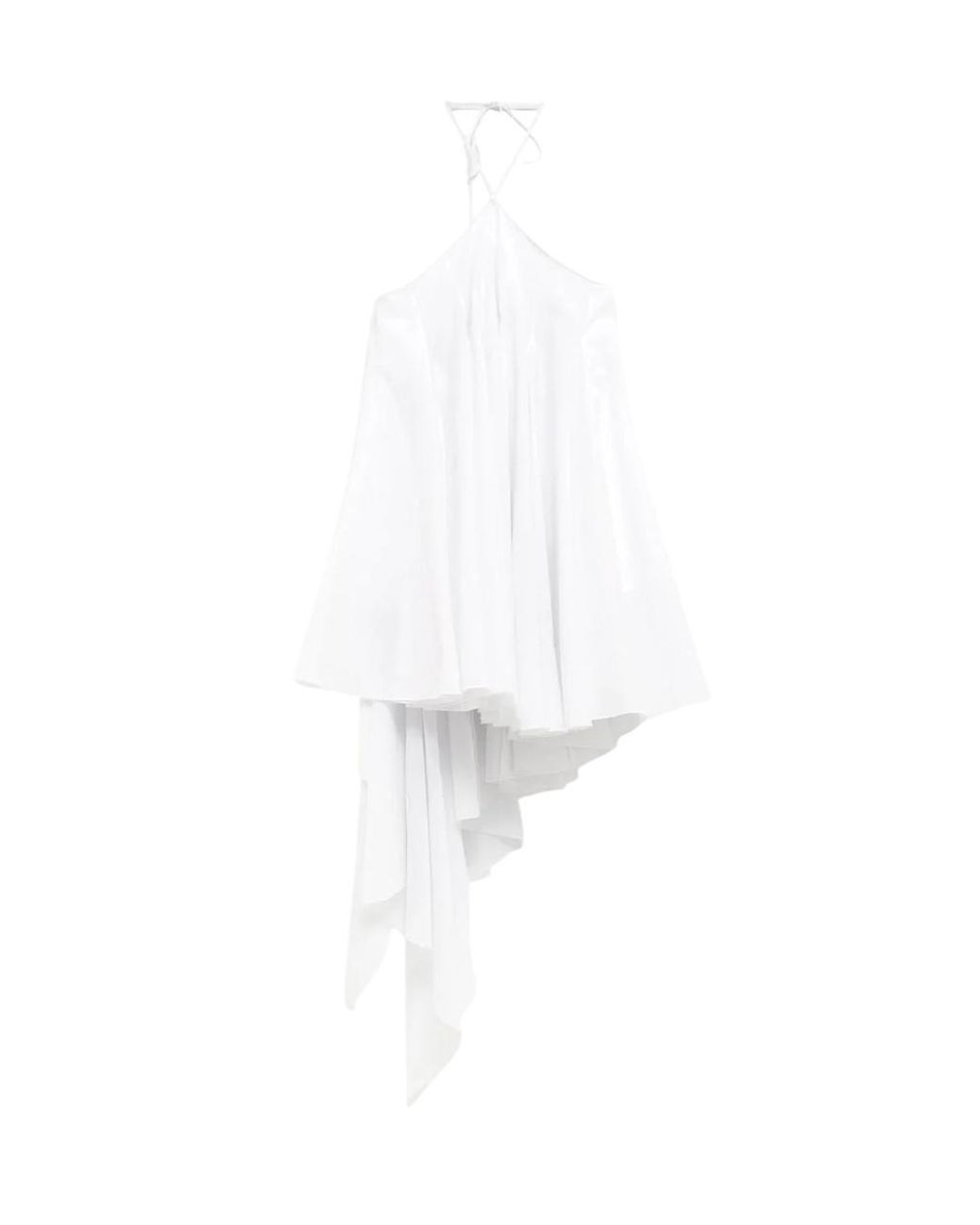 Jacquemus White The Triangle Halterneck Mini Dress