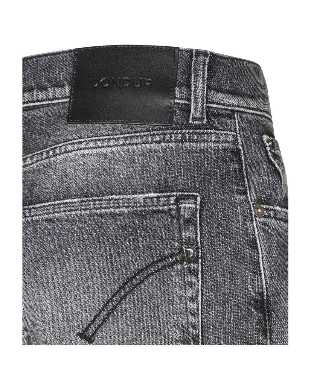 Dondup Gray Wide-Leg Jeans