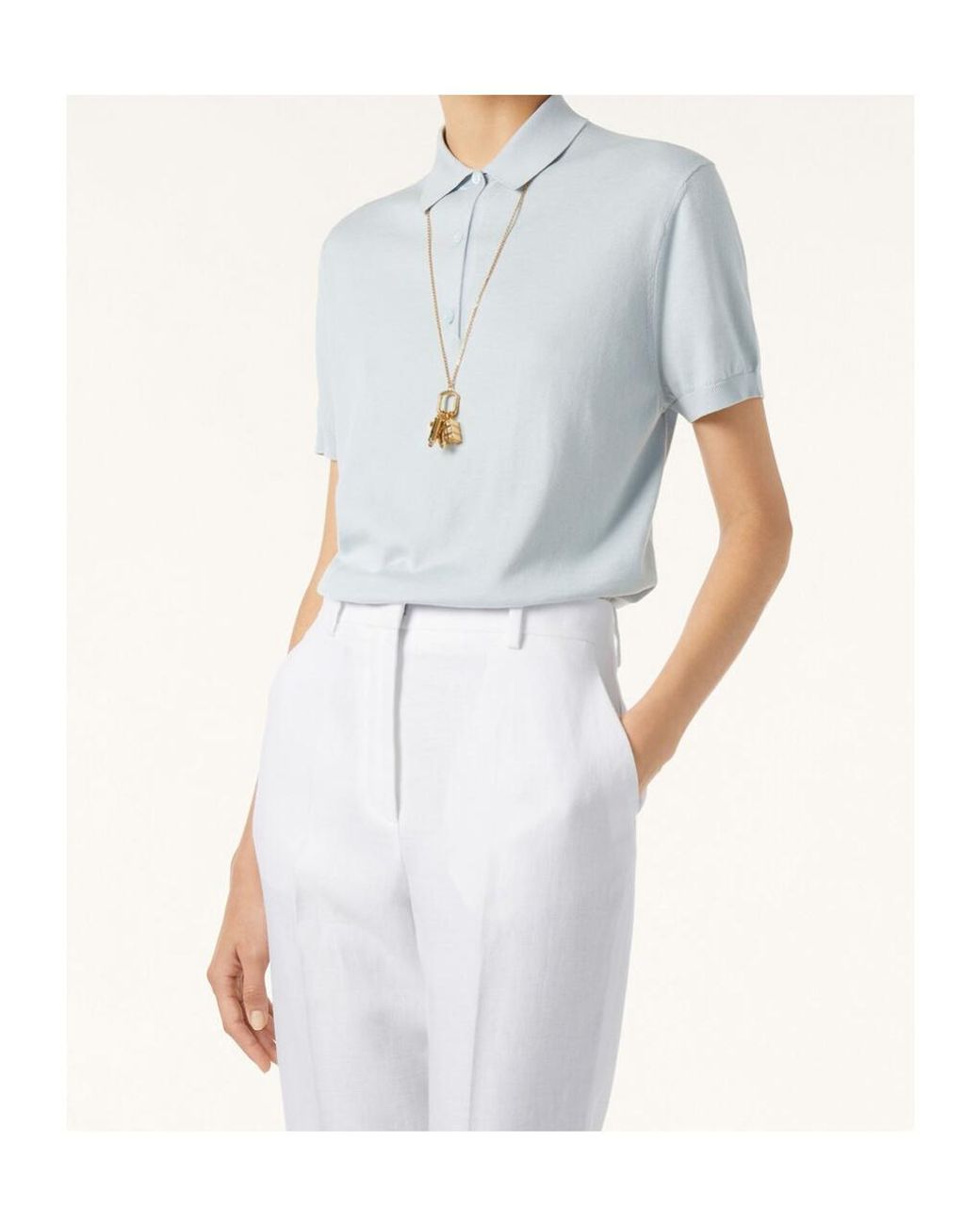 Loro Piana White Regular Fit Polo Shirt