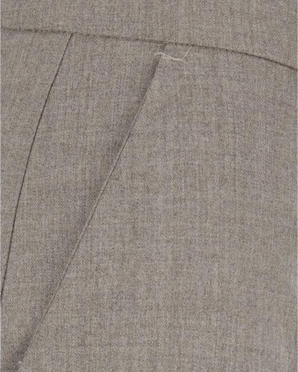 P.A.R.O.S.H. Gray Belt-Loops Straight-Leg Trousers