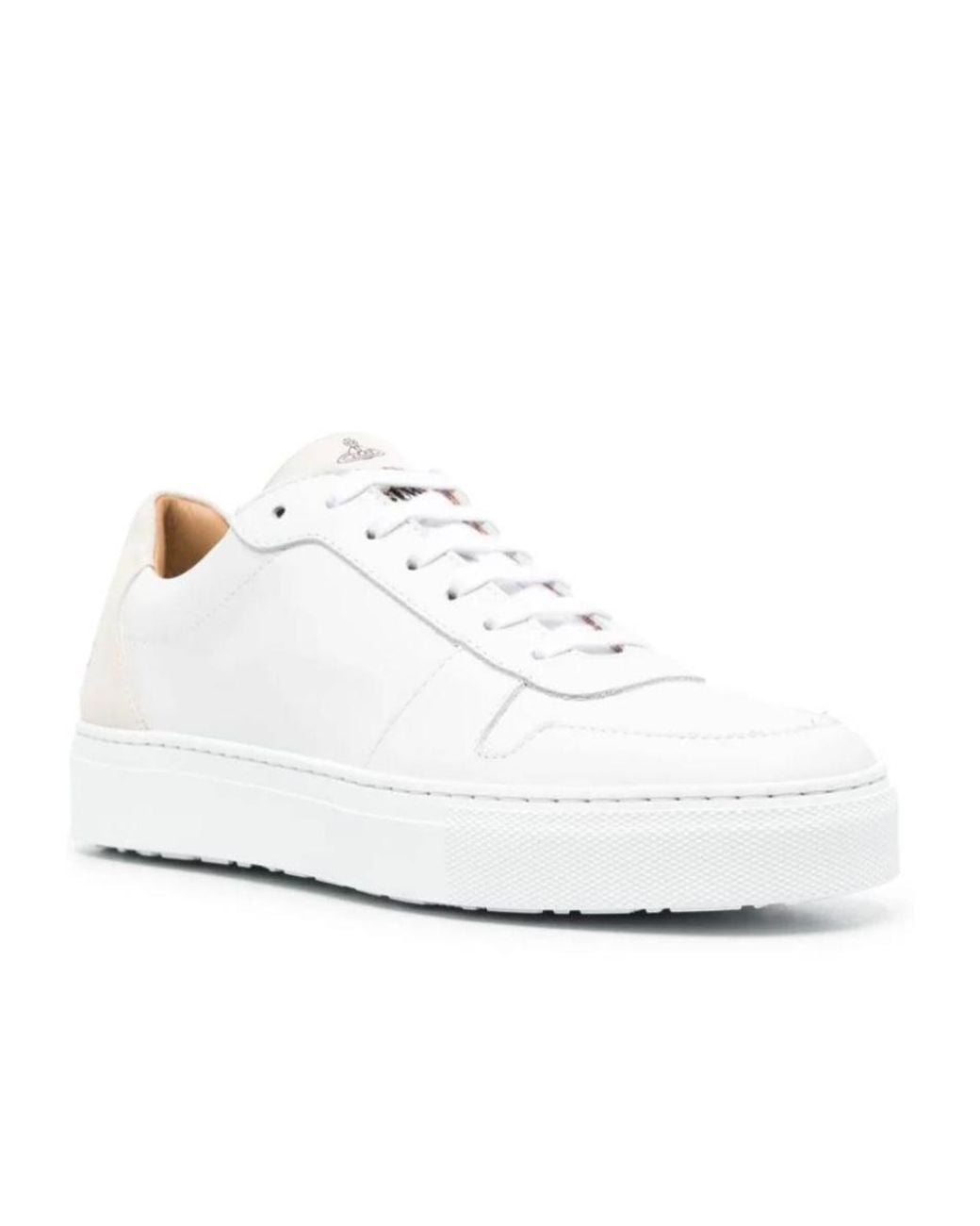 Vivienne Westwood White Orb-Printed Low-Top Sneakers