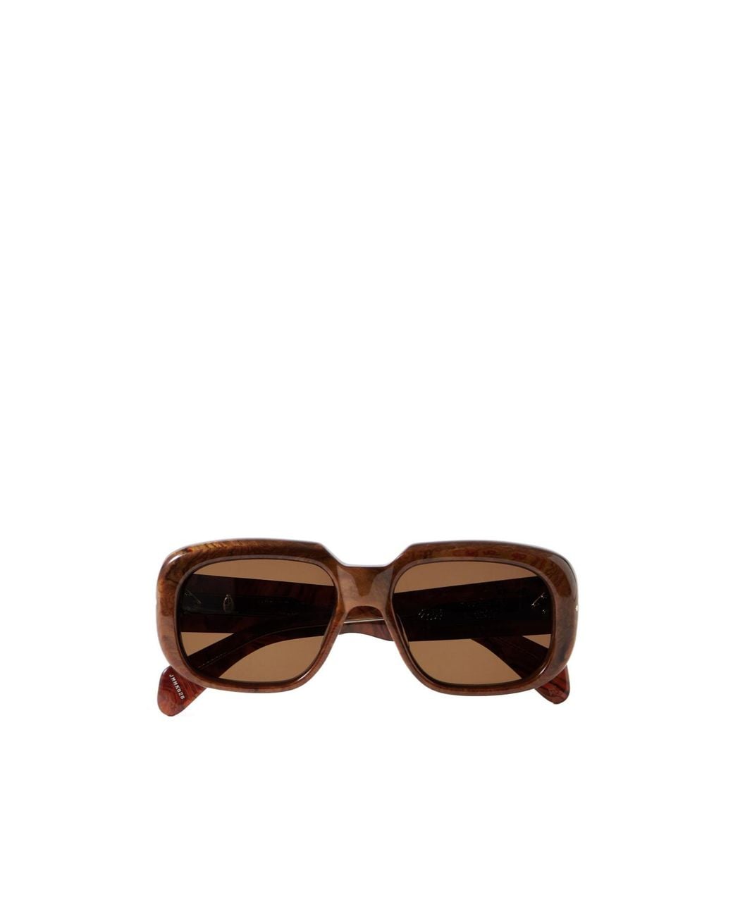 Jacques Marie Mage Brown Square-Frame Sunglasses