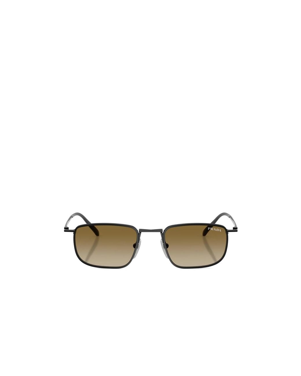 Prada Metallic Eyewear Rectangular Frame Sunglasses for men