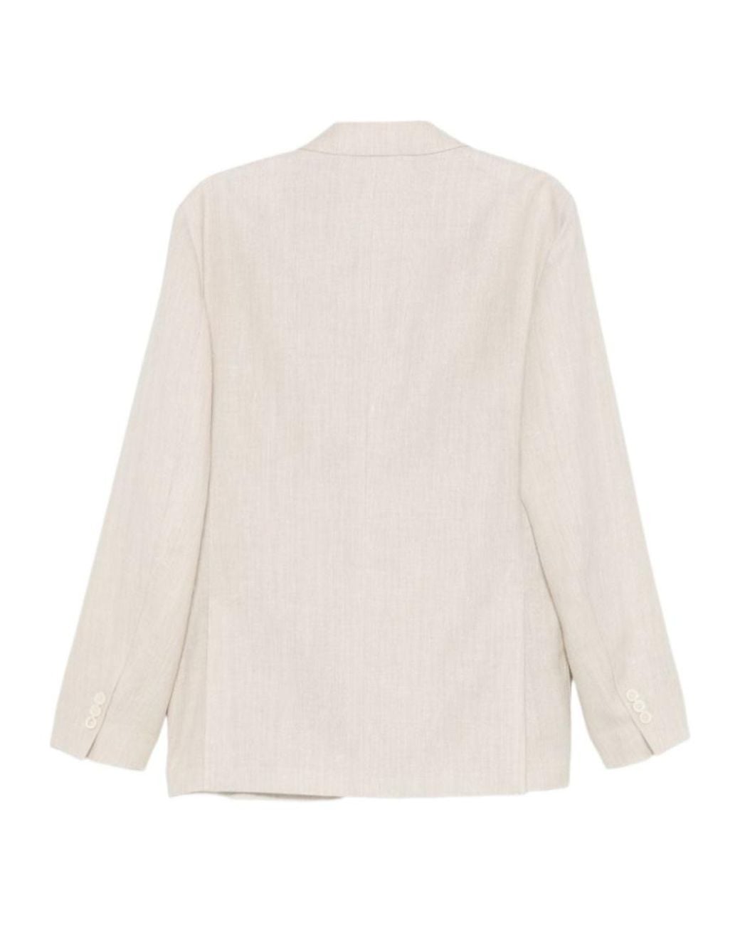 Lardini Natural Long-Sleeved Suit Jacket for men
