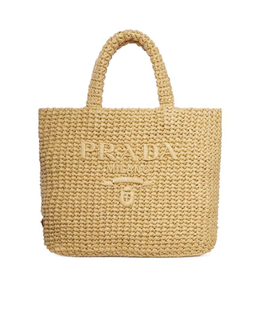 Prada Metallic Double-Handled Handbag