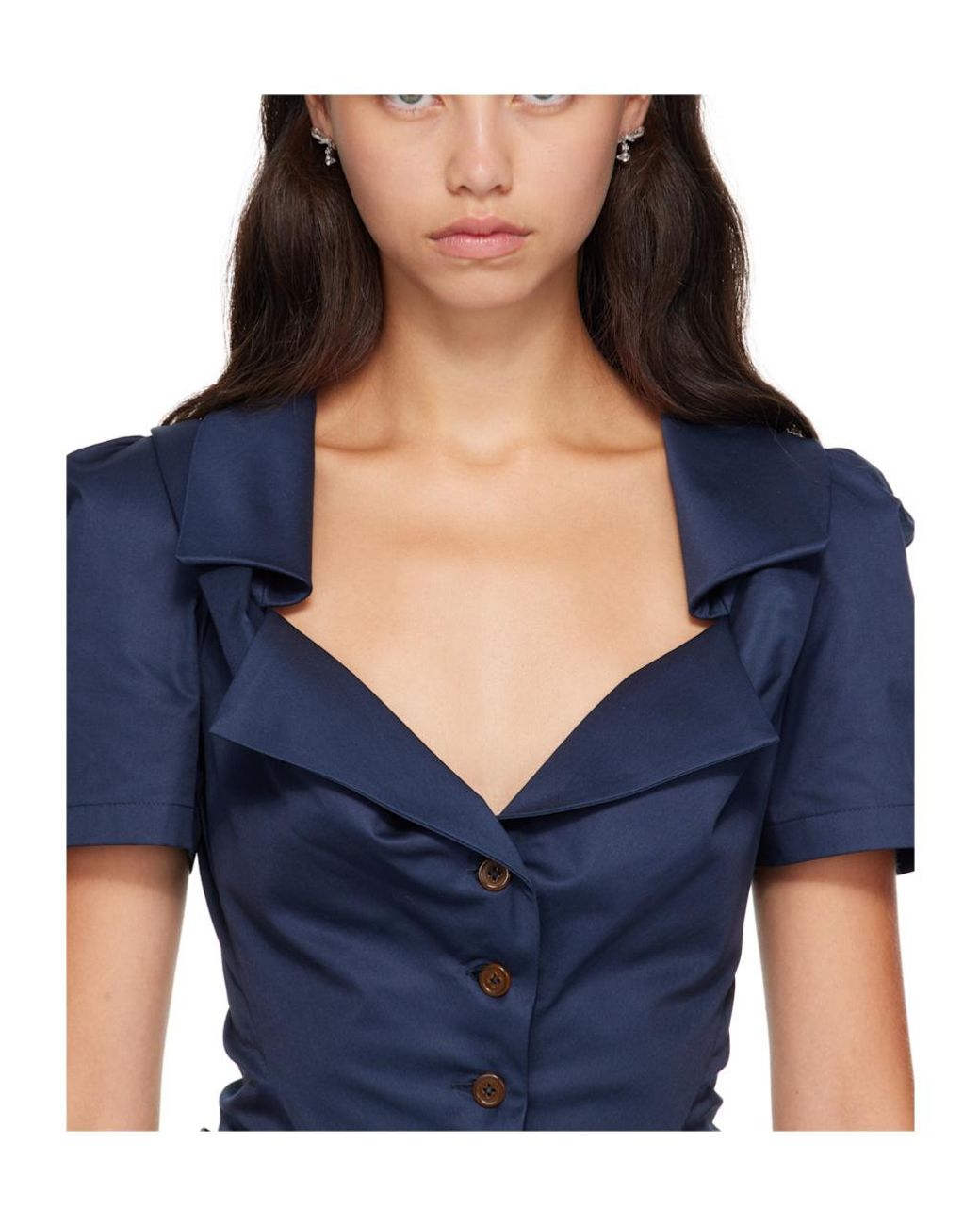 Vivienne Westwood White Bow Earrings