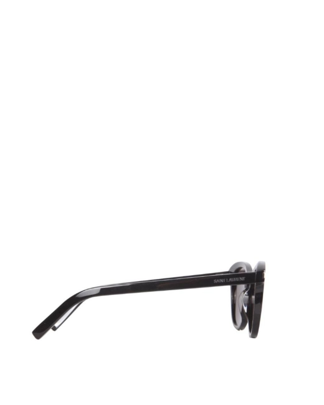 Saint Laurent Metallic Eyewear Round Frame Sunglasses for men