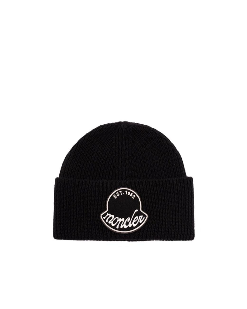 Moncler Black Cap for men