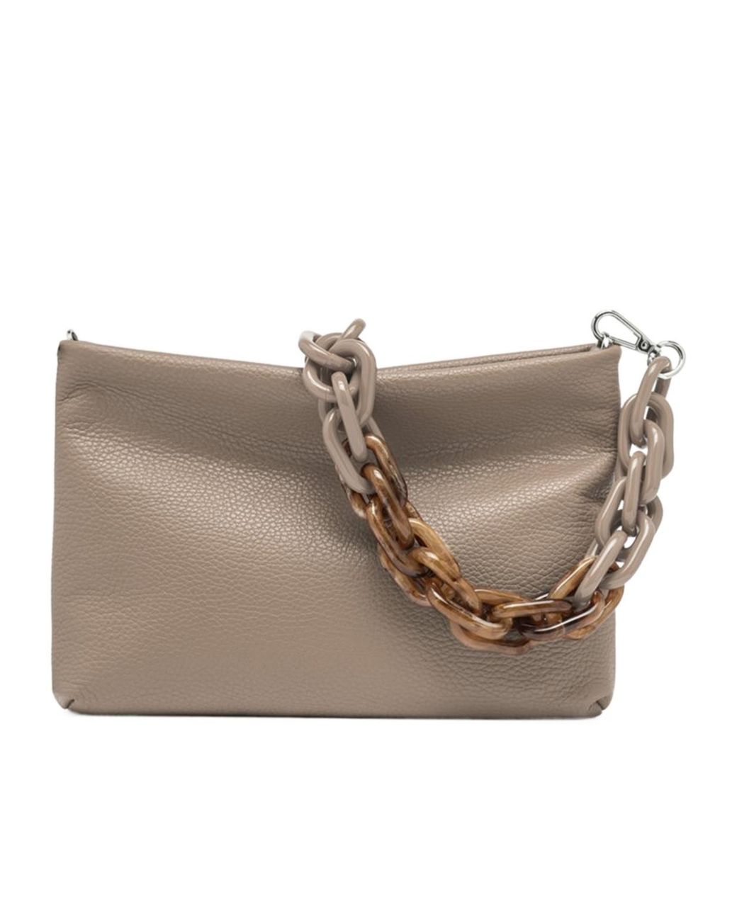Gianni Chiarini Natural Zippered Shoulder Bag