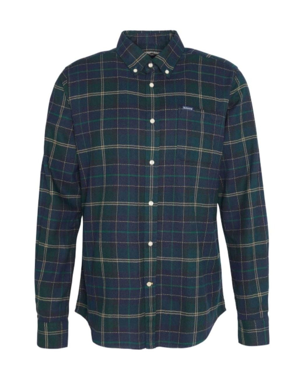 Barbour Blue Check Pattern Shirt for men
