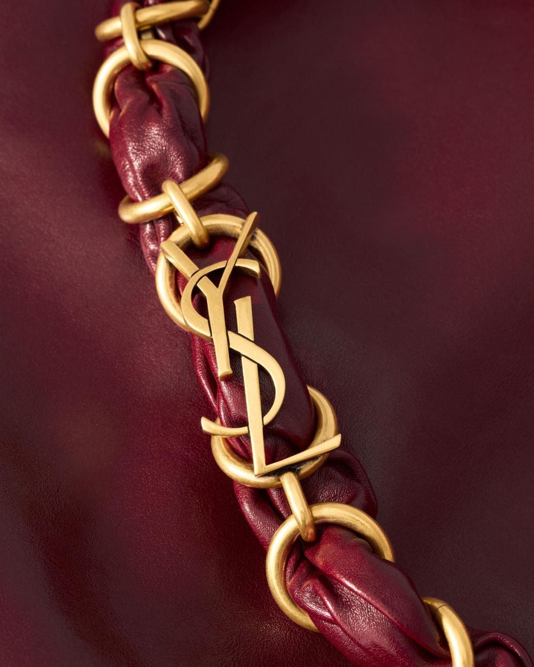 Saint Laurent Red Amalia Shoulder Bag