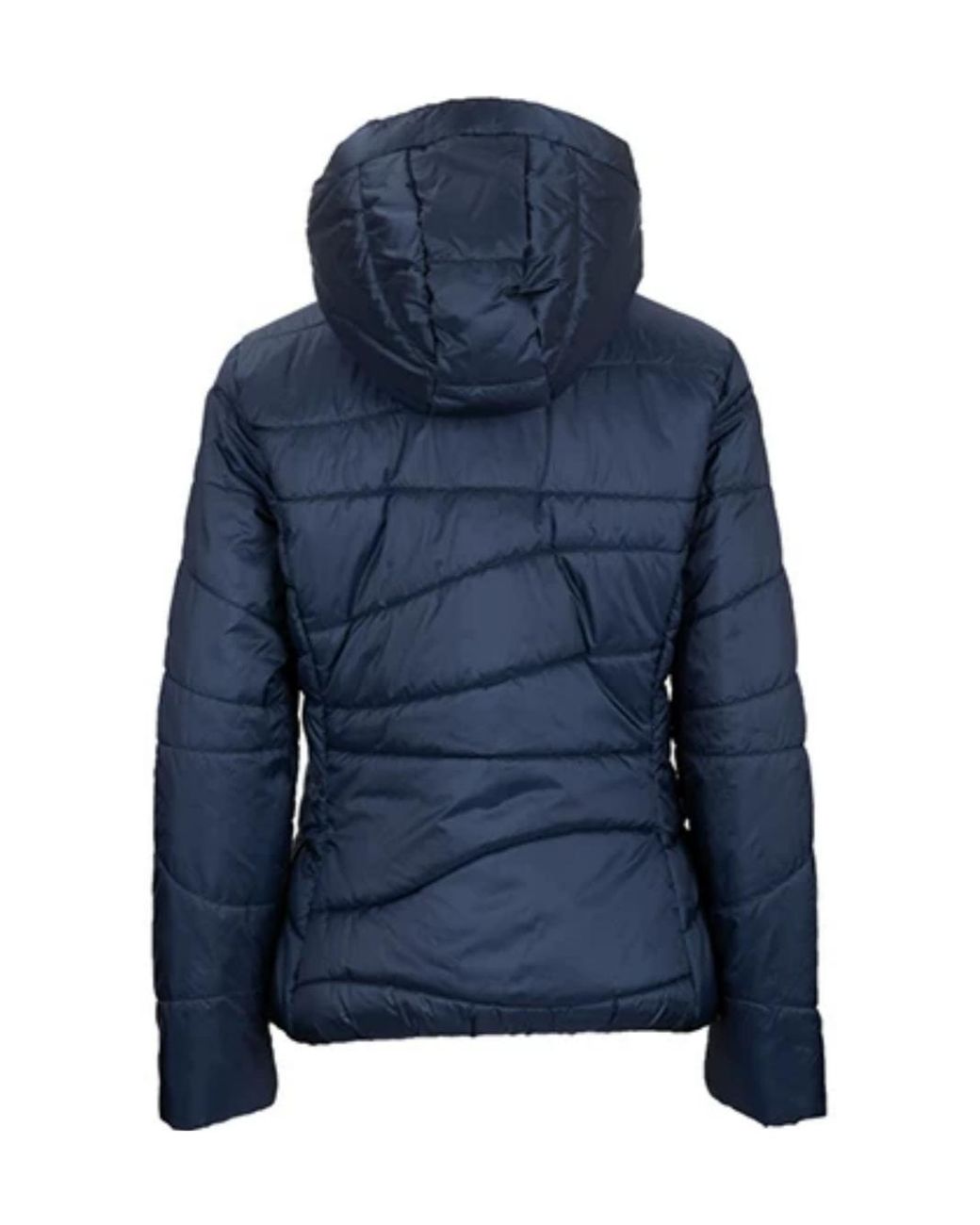 Emporio Armani Blue Long-Sleeved Cotton-Padded Jacket