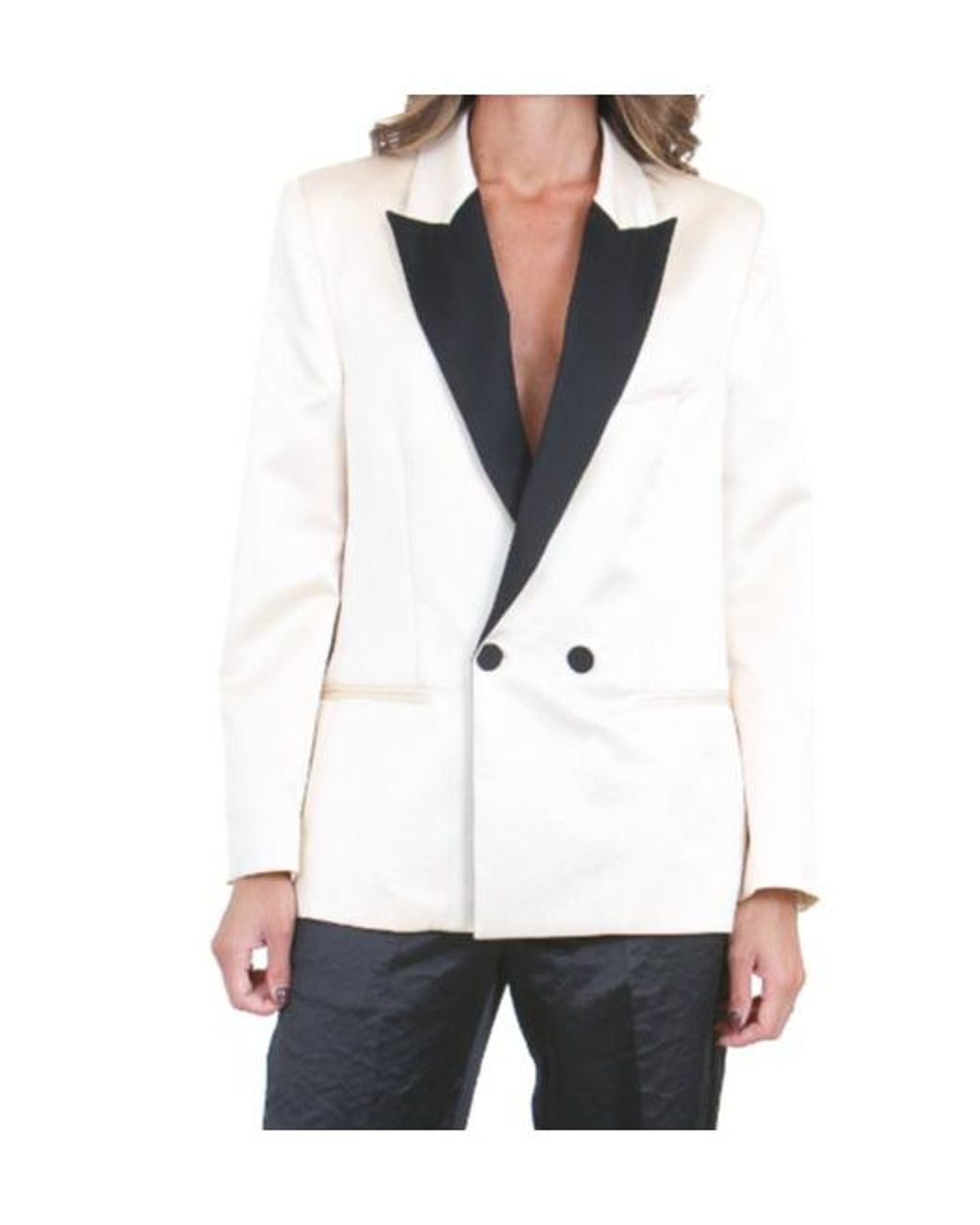 Forte_forte Natural Double-Breasted Blazer